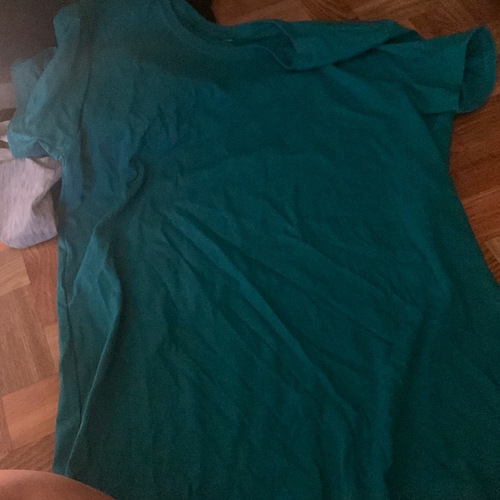 Plain t shirt jade color bought online tag cut out
